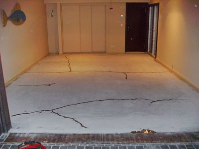 concrete floor garage repair in Brisbane