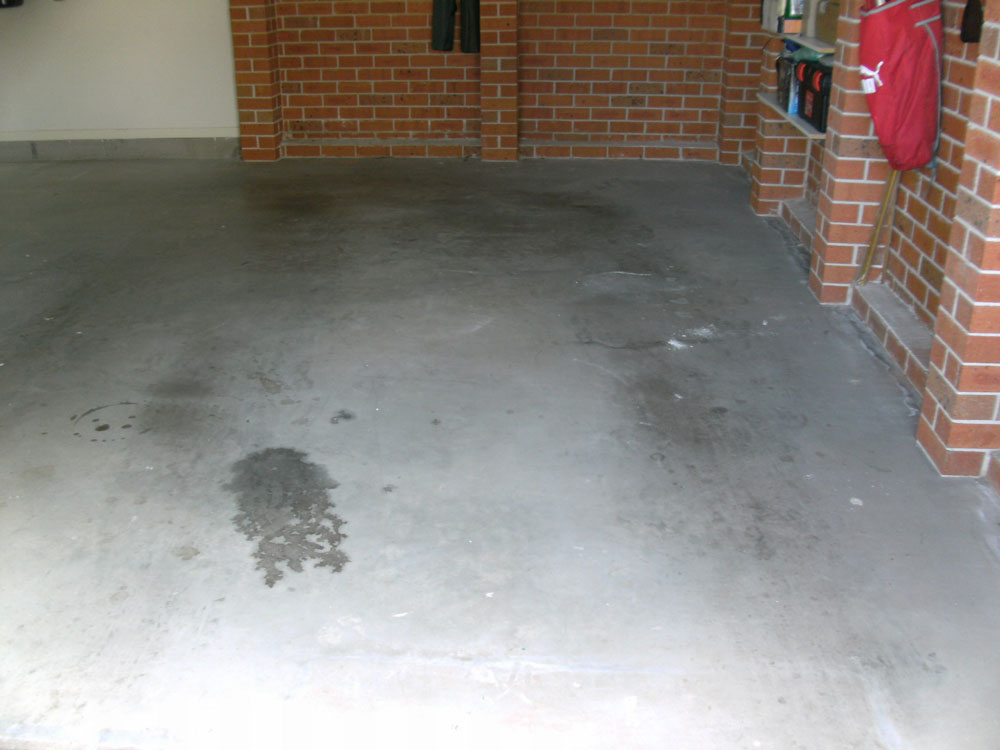 showroom epoxy flooring before